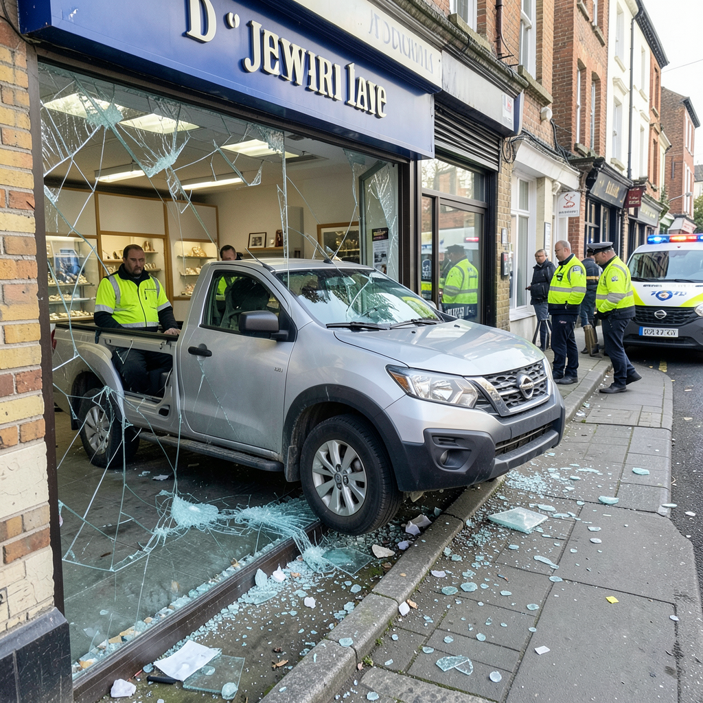 38-year-old arrested after Bradford jewellers ram raid leaves customer injured